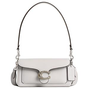 COACH Кожаная сумка через плечо малого размера для женщин розово-белая