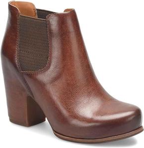 Ботильоны для женщин KORK-EASE Shirome - стильные кожаные ботильоны с ручной отделкой и подошвой с высоким сцеплением, Tan (Rum)