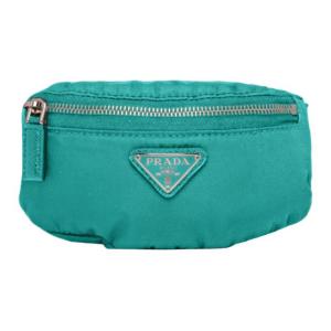 PRADA Мужской зеленый тканевый браслет кошелек клатч мини