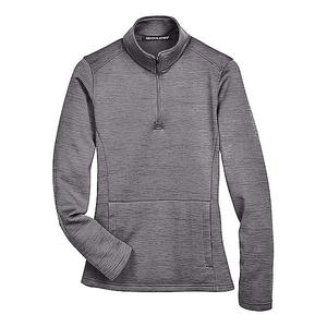 Женский флисовый свитер Newbury Melange с четвертью молнии Devon & Jones, Dark Grey Heather