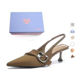 Xingdiman Женские туфли на высоком каблуке - цвет хаки [подарочный набор] (с подарком), цвет Khaki[Gift Box Set](Gift Included)