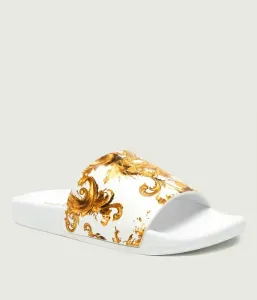 Тапочки FONDO SLIDE DIS.SQ4 Versace Jeans Couture, белый