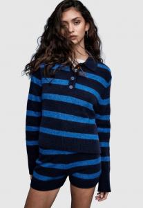 Джемпер Stradivarius STRIPED, Metallic Blue