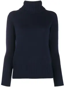 Джемпер с высоким воротником Drumohr, синий