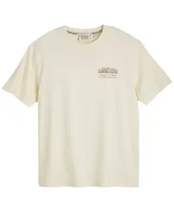 Мужская футболка Amsterdam Graphic с коротким рукавом Scotch & Soda, слоновая кость/кремовый