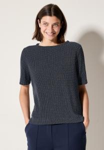 Футболка с принтом Cecil, темно-синий