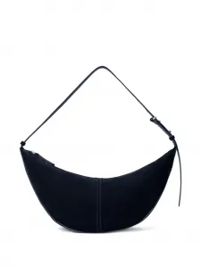 Сумка на плечо полумесяцем из замши Slide Proenza Schouler, синий