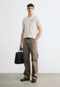 Классические мини-футболки с монологом (2 шт.) Calvin Klein Jeans, Bright White/Nearly Navy