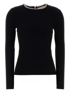 Рифленый (или в рубчик) лонгслив Michael Michael Kors, черный