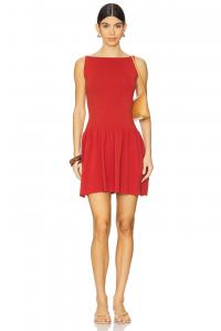 Мини-платье Monique от Faithfull The Brand, garnet