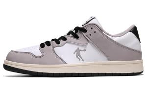 Кроссовки для скейтбординга с амортизацией Coverage мужские серо-белые QIAODAN, Jordan White/Cloud Mud Gray