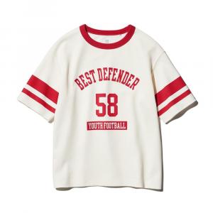 Футболка SS25 для детей 3-7 лет UNIQLO, коралл
