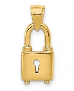 Подвеска-замок из желтого золота 14 карат Macy's, Gold