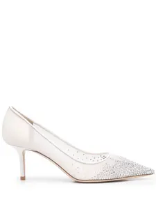 Туфли-лодочки Love 65 с кристаллами Jimmy Choo, белый