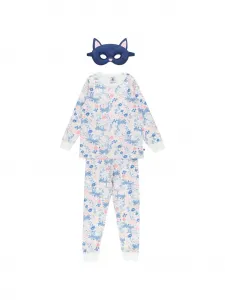 Пижама с цветочным принтом Mask (набор из трех предметов) Petit Bateau, белый