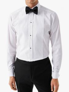 Хлопковая рубашка Regular Fit с отложным воротником Eton, White