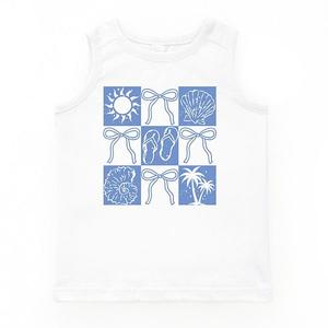 Морская клетчатая кокетка молодежный топ The Juniper Shop, White