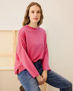 Женский свитер с воротником-чулок Stella Rittwagen, синий