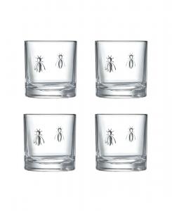 Набор из 4 бокалов для виски Napoleon Bee La Rochère, прозрачный