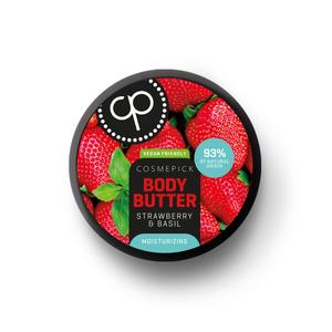 Cosmepick Body Butter Strawberry & Basil, Масло для тела Клубника 200 мл