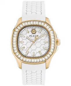 Женские часы The Spectre Lady White с силиконовым ремешком, 38 мм Philipp Plein