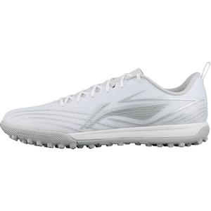 LINING Футбольные бутсы TF Rubber Broken Studs для искусственного грунта, противоскользящие, износостойкие, мужские, белые, серебристые