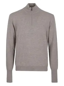 Свитер с полу-молнией Ballantyne, нейтральный