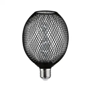 Светодиодная лампа Metallic Glow Globe черный Helix 110лм 3,5Вт 1800K 230В Paulmann, черный