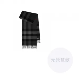 Burberry Проверенный кашемировый шарф, Carbon Gray