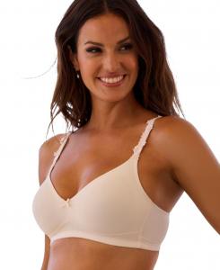 Женский бюстгальтер-футболка с декоративными бретелями LASCANA, Powder