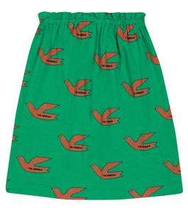 Юбка из хлопка с принтом котенка The Animals Observatory, зеленый