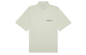 Футболка поло с коротким рукавом Boxy Fear Of God Essentials, серо-зеленая