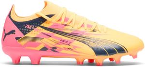 Мужские футбольные бутсы PUMA Ultra Match Cp для твердого и искусственного покрытия, шипованные, твердая поверхность - розовый, желтый