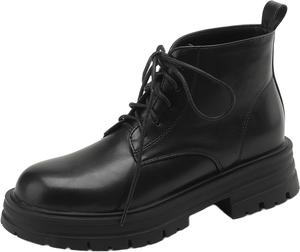 Женские модные ботильоны LYYSKY с круглым носком и невысоким каблуком 4 см, короткие ботинки в винтажном стиле, черные и коричневые, размеры US4-US9.5