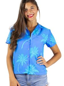 Блуза King Kameha Palmshadow, бирюзовый