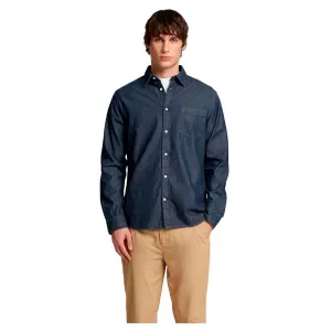 Рубашка Selected Regcarlo Denim, синий