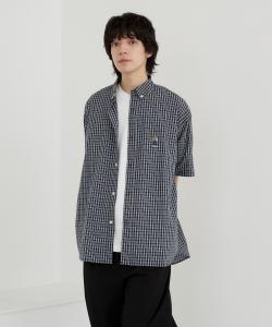 Рубашка с коротким рукавом и пуговицами в виде плюшевого мишки (темно-синяя) эксклюзивный размер EC Coen, цвет Navy