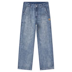 Джинсы Unisex Thickened Straight Fit Jeep, p755mwn821 синий[fall]