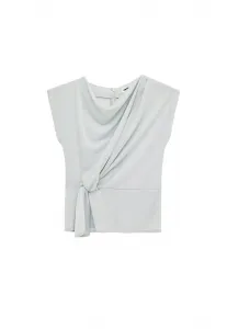 Блестящая блузка Koton, Silver-Coloured