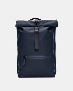 Большой водостойкий рюкзак-рюкзак с откидной крышкой темно-синего цвета Rains, темно-синий