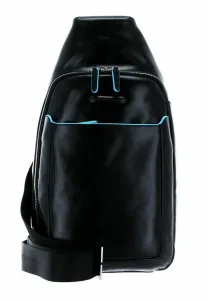 Синий квадратный монорюкзак Piquadro, Nero