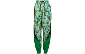 Трикотажные спортивные штаны женские зеленые Adidas