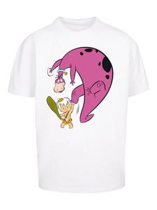 Классическая футболка F4NT4STIC Shirt Familie Feuerstein Bamm Bamm And Dino, белый
