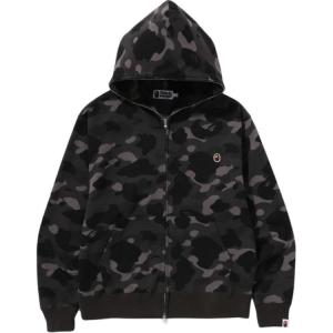 Bape Color Camo Reflector худи с молнией женское A BATHING APE, черный