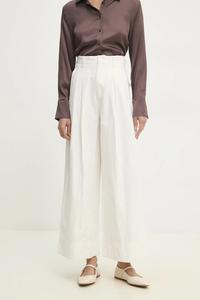 Хлопковые брюки Answear.Lab, белый