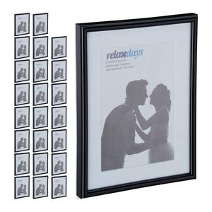 24xРамка для фотографий Relaxdays 15x20 cm schwarz, черно-белый
