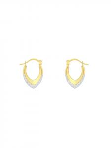 Овальные серьги из золота 375 пробы Lucardi