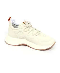 Белые кожаные кроссовки с эффектом памяти Hogan, белый