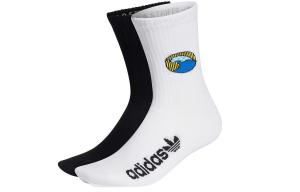 Носки унисекс до середины икры Adidas Originals, цвет Black