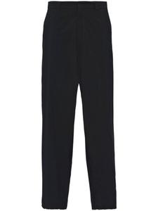 Широкие брюки Prada с завязками на талии, черный